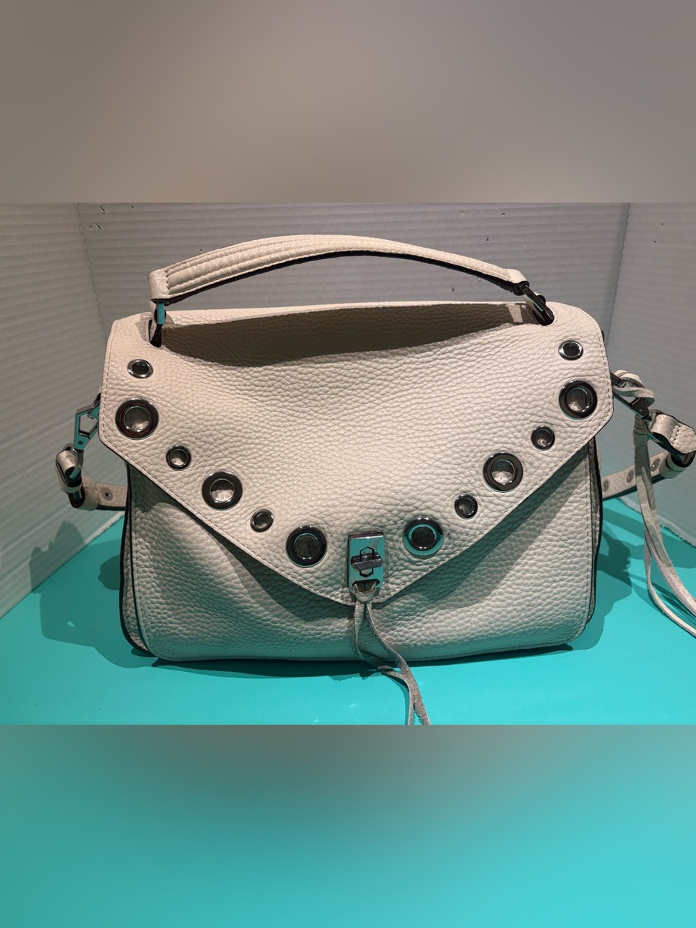 Rebecca Minkoff  Darren Messenger White With Grommets